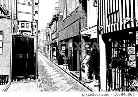 【京都的黑白】京町家林立的先鬥町的深處世界 105943007