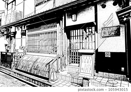 [Kyoto's black and white] The deep world of Pontocho where Kyomachiya is lined 105943015