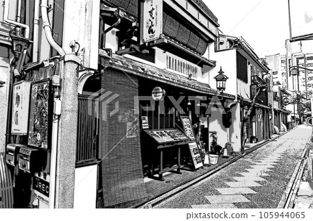 [漫畫風格京都]京町家林立的先鬥町的深處世界 105944065
