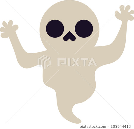 Halloween Ghost Vector Illustration Spooky Floating Ghost Halloween Ghost Vector Illustration Spooky Floating Ghost 105944413
