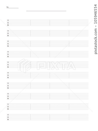用於 A4 打印的 10 段吉他指法譜 用於 A4 打印的 10 段吉他指法譜 105946554