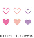 Hand-drawn style_heart A 105946640