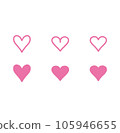 Hand-drawn style_Heart B　 105946655