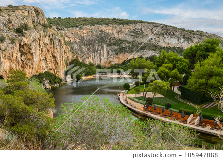 Vouliagmeni, Thermal Radonic Mineral Water Lake 105947088