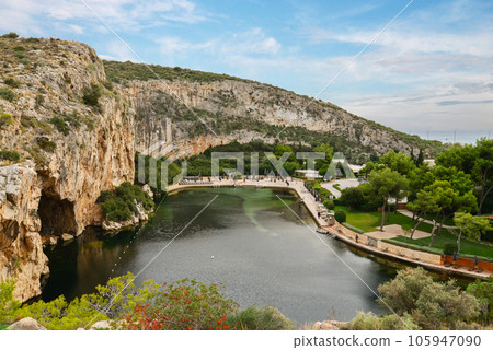 Vouliagmeni, Thermal Radonic Mineral Water Lake 105947090