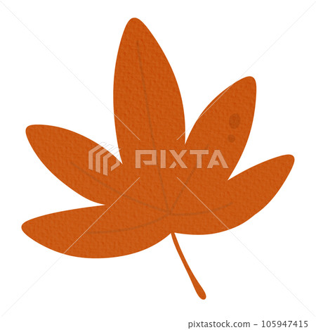 Autumn leaf maple illustration paper texture decoration 105947415