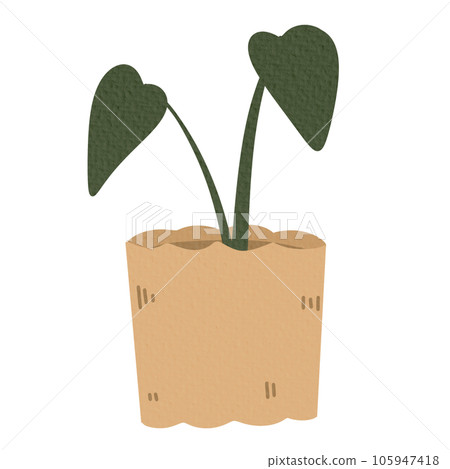 Plant pot paper texture 105947418