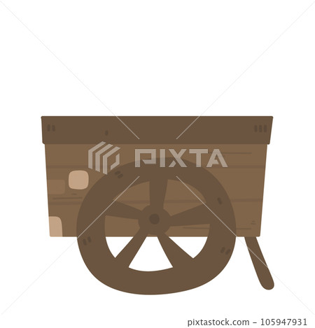 Wood wagon harvest autumn season 105947931