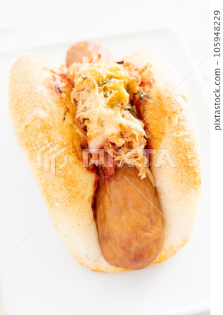 delicious flank dog 105948229