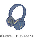 illustration of simple headphones 105948873