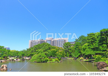 名古屋市鶴舞公園和明代醫院的新綠風光 名古屋市鶴舞公園和明代醫院的新綠風光 105949274