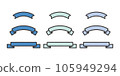Hand-drawn style _ ribbon 105949294