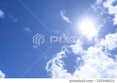Summer sky sun and clouds Yokohama 105949629