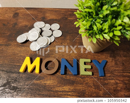 硬幣和金錢字符 硬幣和金錢字符 105950342