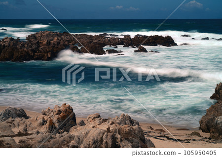 Surf Breaking Asilomar State Marine Reserve California 105950405