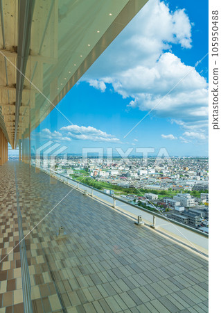 岐阜縣政府，清流大廳眺望<岐阜縣岐阜市> 105950488