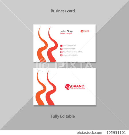 Nice Business Card Template 105951101