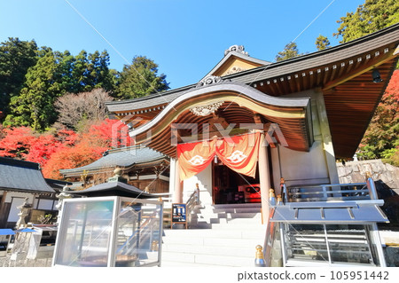 [香川縣] 四國聖地“第66號不動所”雲邊寺（國寶大殿）的秋葉 105951442