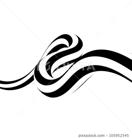 ribbon object with stripes, striped pattern 105952545