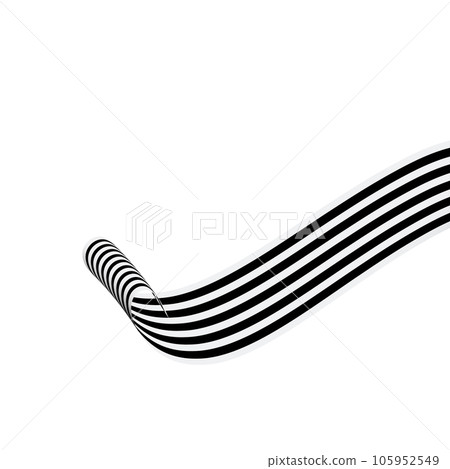 ribbon object with stripes, striped pattern ribbon object with stripes, striped pattern 105952549