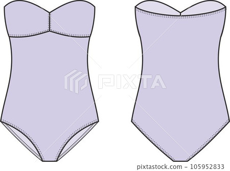 STRAPLESS SWIMSUIT