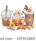 Halloween illustration with spooky drink 105953869