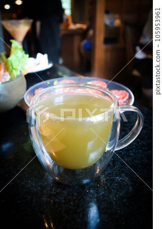 tea, green tea or hot green tea 105953961