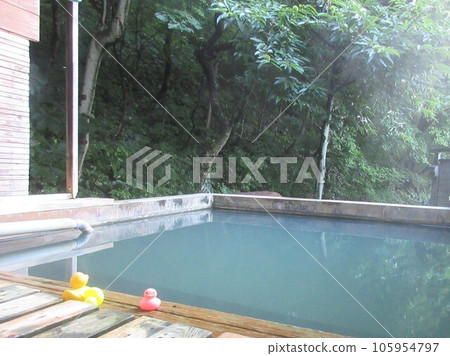 A secluded small open-air bath hidden in the forest A secluded small open-air bath hidden in the forest 105954797