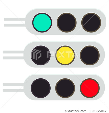 Traffic light illustration material vector Traffic light illustration material vector 105955067