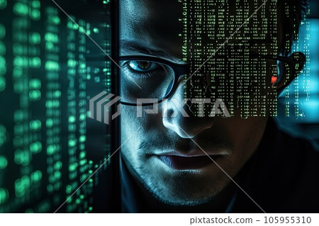The concept of modern computer technology and... - Stock Illustration ...