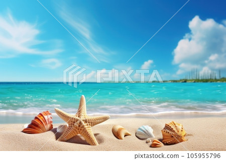 Tropical beach background Tropical beach background 105955796