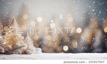 Winter forest natural background 105957947