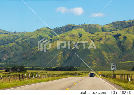 Long road stretching out into the distance Long road stretching out into the distance 105958238