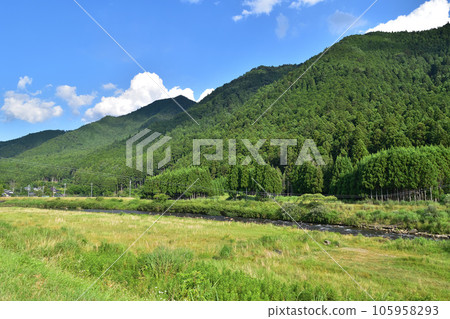 京都京北町山國莊大井川風景 105958293