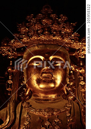 佛教寺廟菩薩的形象(東大寺/佛寺/奈良市奈良市奈良縣) 佛教寺廟菩薩的形象(東大寺/佛寺/奈良市奈良市奈良縣) 105958322
