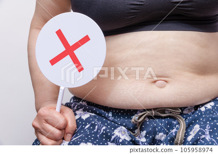 [Debeso plate with an overweight housewife] 105958974