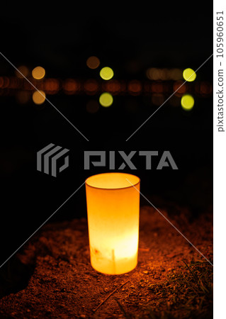 2023夏季奈良公園盂蘭盆節夜景 閃耀的燭光⑦ 105960651