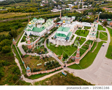 Aerial view of the Epiphany Staro-Golutvin Monastery in the city of Kolomna Aerial view of the Epiphany Staro-Golutvin Monastery in the city of Kolomna 105961166