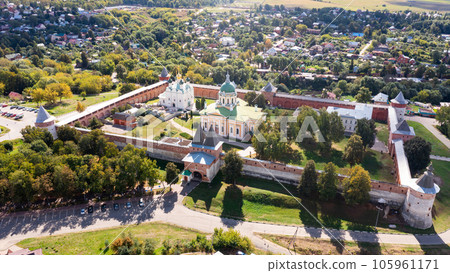 Bird's eye view of Zaraysk Kremlin Bird's eye view of Zaraysk Kremlin 105961171