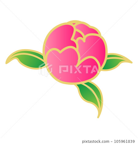 牡丹花蕾鮮豔粉紅01 105961839