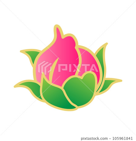 牡丹花蕾鮮豔粉紅02 105961841