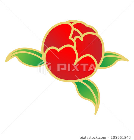 Peony flower bud red 01 105961843