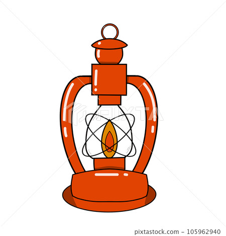 vintage lamp isolated on white background vintage lamp isolated on white background 105962940