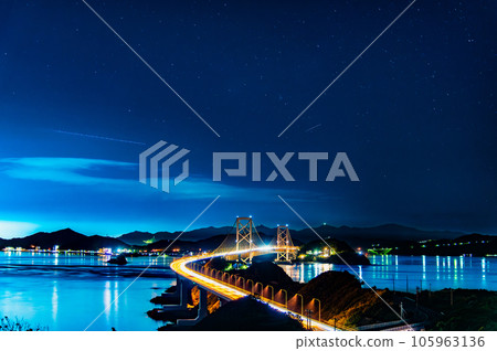 大鳴門大橋夜景～淡路島一側～ 105963136