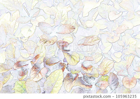 柔和風格的“Ajuga 葉”插圖圖像 105963235