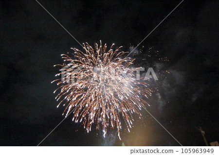 Fireworks coloring summer night sky Fireworks coloring summer night sky 105963949