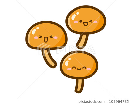 Funghi illustration with a cute face 105964785
