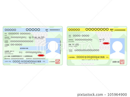 在留卡及特別永住者證明書 105964900