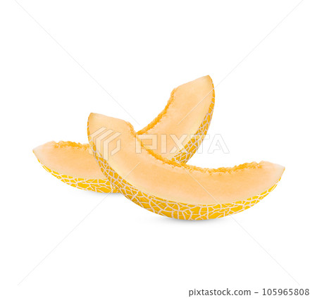 Cantaloupe isolated on white background Cantaloupe isolated on white background 105965808