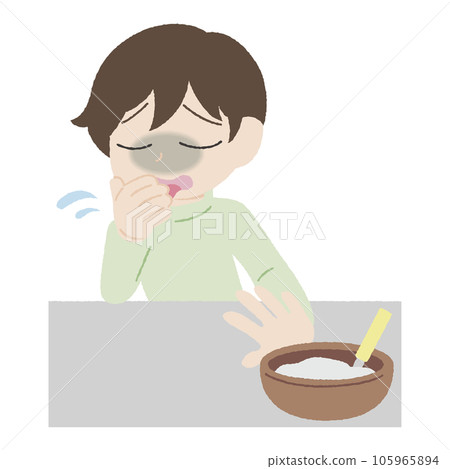 Hand-drawn style hypertensive men 105965894